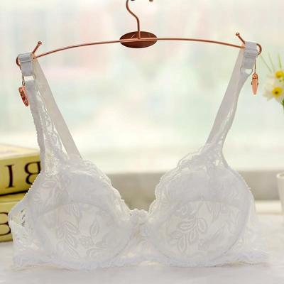 Sexy Deep V Push-Up BH Damen Dessous Ultradünne Baumwolle Spitze BH Atmungsaktive Unterwäsche