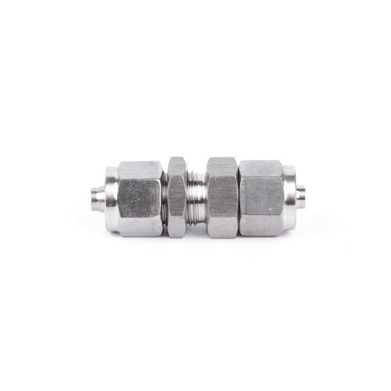 304 Stainless Steel Fast Twist Through Board Type Fitting OD 4/6/8/10/12/14/16mm Hose Equal Diameter Straight Joint