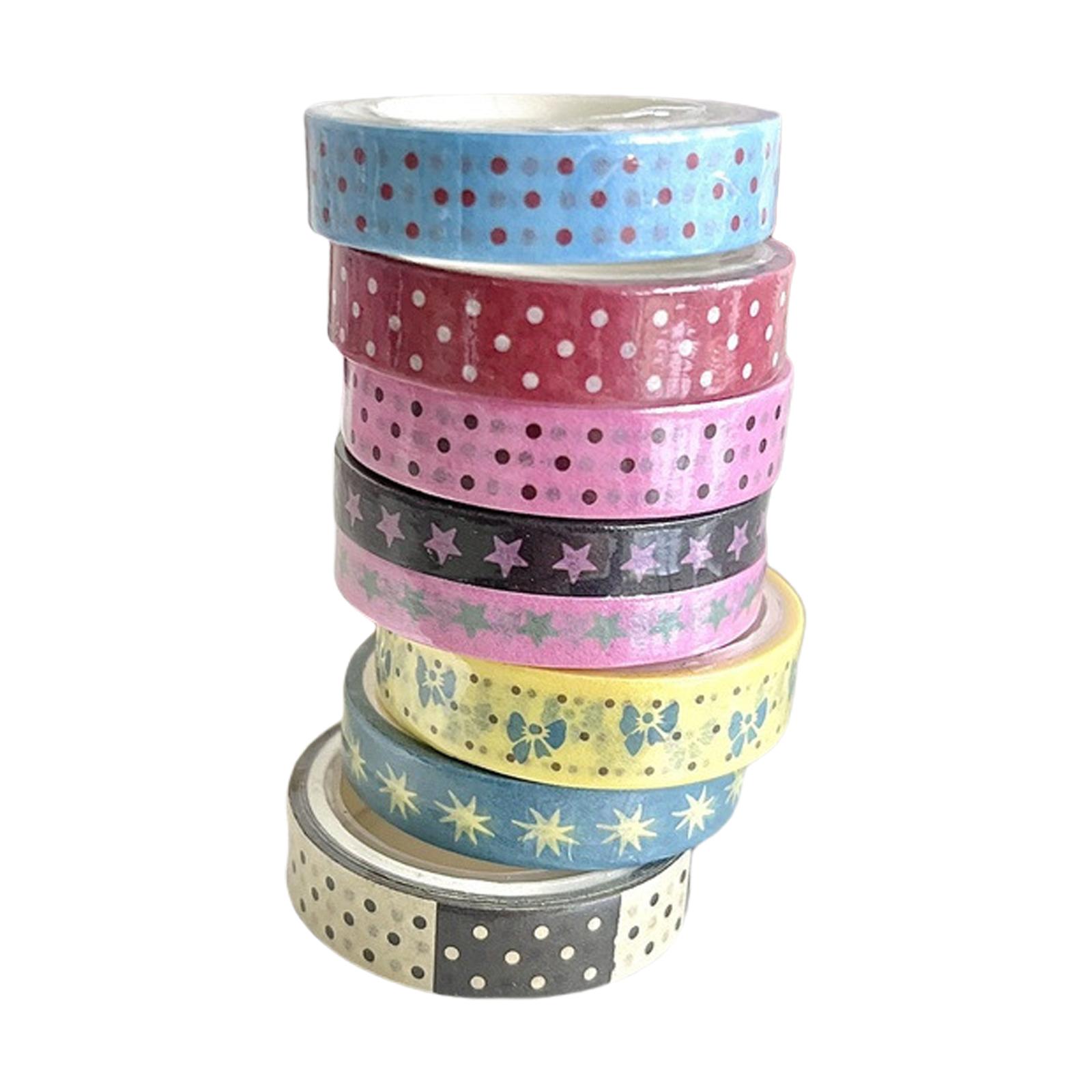Star Dotted Pattern Tape Scrapbooking Decorative Tape for Scrapbooking Photo Album Journal Notebook Picture Frame 1