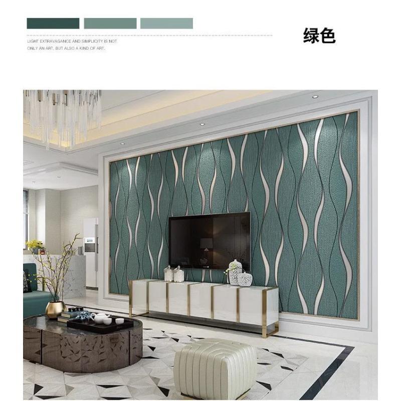 

3D Обои Полосатые обои Обои для фона гостиной Изогнутая полоса Обои для фона ТВ Декор Салон Дом Люкс 2mx53cm