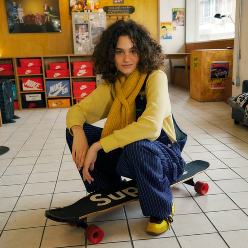 GREENBUTTER Fluffy Short Muffler (Yellow)