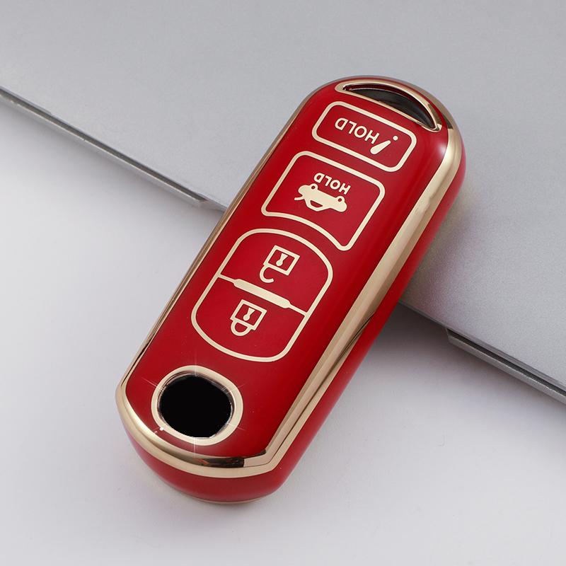 4Button Tpu Car Key Cover Fob Case Shell Fob Holder For Mazda 2 3 5 6 Cx-3 Cx-5 Cx-7 Cx-9 Atenz Speed Miata Mx5 Axela Cx4
