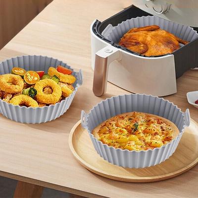 6Pcs Pizza Plate Air Fryer Accessories Cake Mold Air Fryer Lined Basket