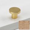 Gold Cupboard Knob Round Drawer Door Handle Simple Cabinet Drawer Knob  for Home
