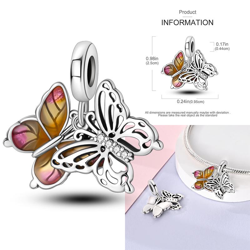 Copper Charms Clock Ocean Sea Turtle Mermaid Heart Shape Beads Fit Original Pan Pendant Bracelet Diy Woman Jewelry