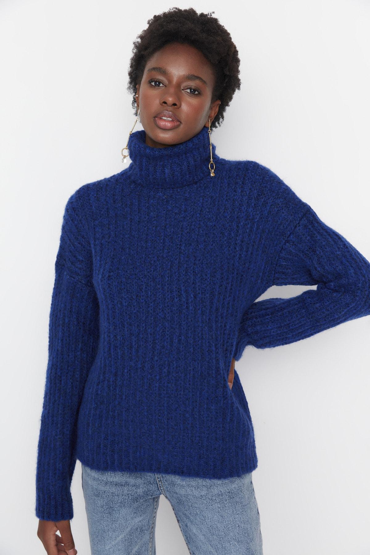 

Свитер - Синий - Классический крой