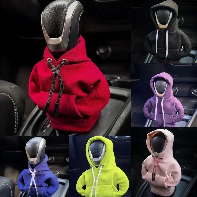 Hoodie Car Gear Shift Cove Shift Lever Handle Kit Creative Universal Car Gear Shift Hoodie Cover Decoration Car Interior Amagi