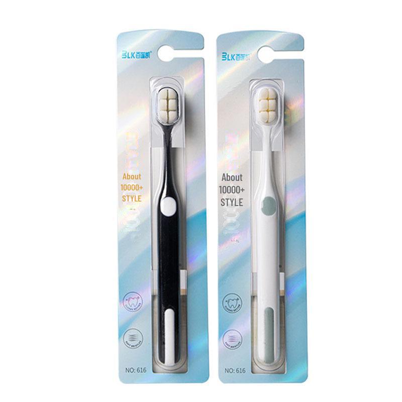 Brosse à dents à poils souples et tête large pour adulte - Paquet individuel