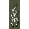 Solar LED Path Light 2 Pcs Olive Green Cold Rolled Steel