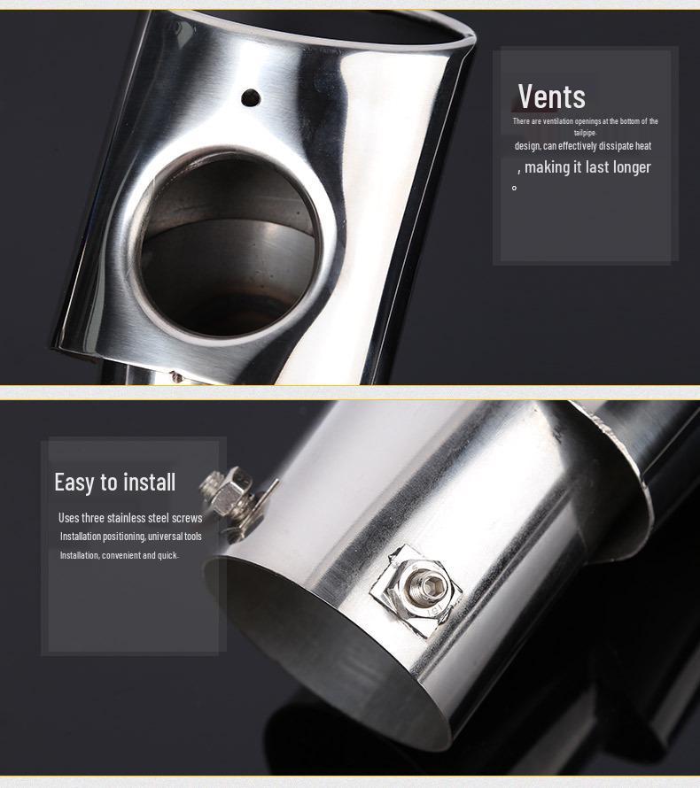 Universal Tailpipe Exhaust Modification for Highlander, Ix35, Range Rover, CRV, and Similar-Sized Vehicles