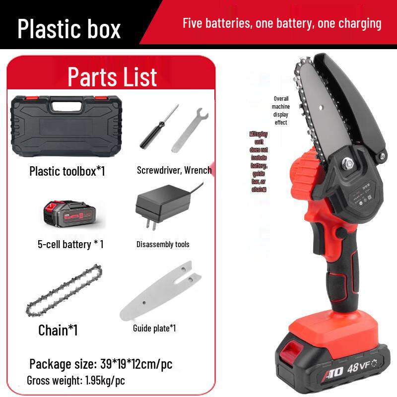 Kalei ATO 4-inch Cordless Mini Electric Chainsaw CN Plug (adapter Included)