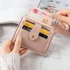 Women's Wallet New Short Card Bag Zipper Small Change Bag Women's Earphone Storage Bag Student