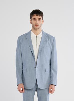 Comspace1980 [M~5Xl] Loose Fit Setup Blazer [Blue]