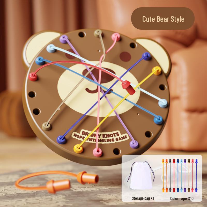 

Трансграничная логическая настольная игра-вызов - Обучайте, концентрируйтесь и общайтесь для детей и родителей Cute Bear Unraveling Challenge - E-Commerce Box