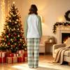 Family Matching Christmas Pajama Set Long Sleeve Long Pants Round Neck Print for Adults and Kids