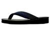 Taimei Shokai Tatami Sandals with Japanese Pattern Men's Japanese-made (132/Navy, M)