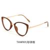 Trendy cat-eye photochromic anti-blue light glasses for women with round faces, making them look slimmer without makeup; also available as plain