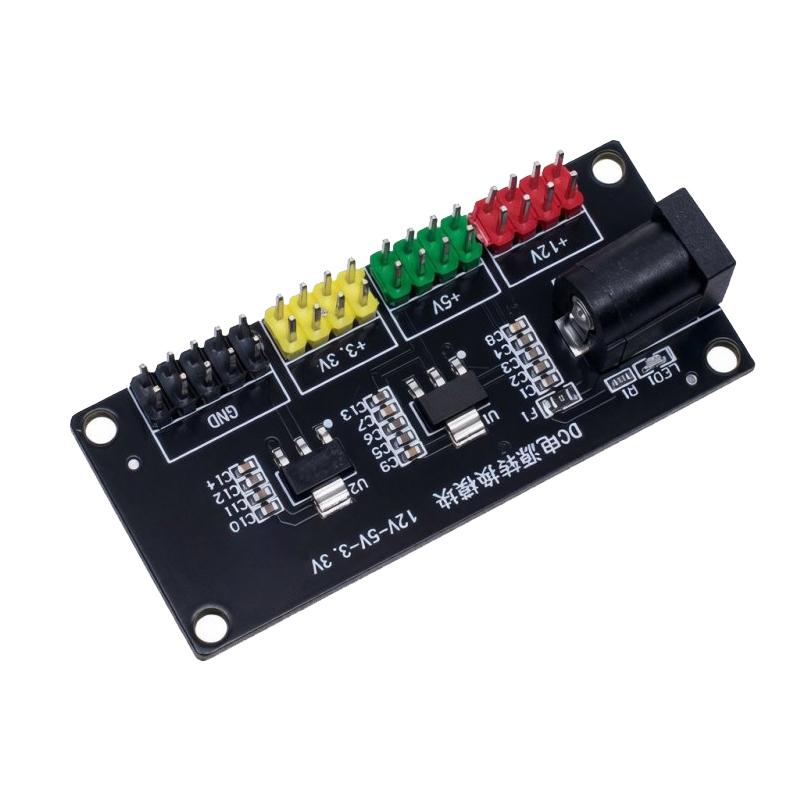 1.1V 1V 11V Triple Output DC-DC Power Supply Module Input DC 6V-11V Dual Sided Design Multiple Pin Terminals