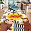 1pc Curious George (9) Design Area Rug - Non-Slip, Soft & Cozy Floor Mat for Living Room, Bedroom, Office - Indoor/Outdoor Decorative Carpet