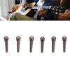 6PCS Guitar Bridge Pin Copper Acoustic Guitar Bridge Pins Peg Replacement for Repairing
