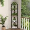 5 Tier Corner Shelf, 70” Corner Shelf Stand, Corner Bookshelf Plant Stand, Storage Shelf for Bathroom, Living Room, Kitchen