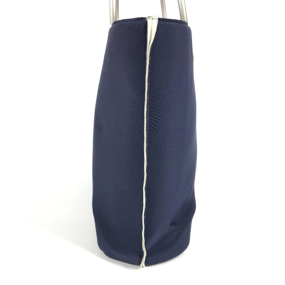 CHANEL Bag Tote Bag Hand Bag polyamide Navy/Silver