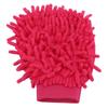 Car Wash Mitt Scratch Free Double Sided Chenille Pink Soft Washing Glove for Vehicle Cleaning