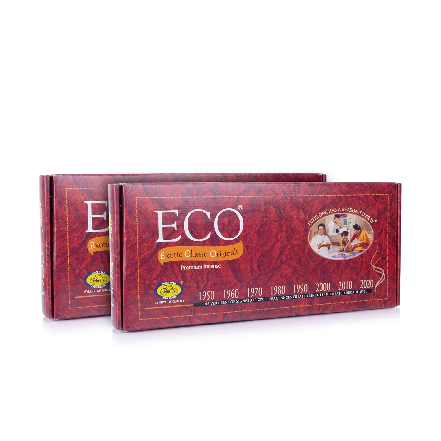 

Cycle Pure Eco Handcrafted Premium Incense Sticks Pack of 2 With 7 Fragrances Woody Sandal Floral Fruity Rose ( 200N per Pack)