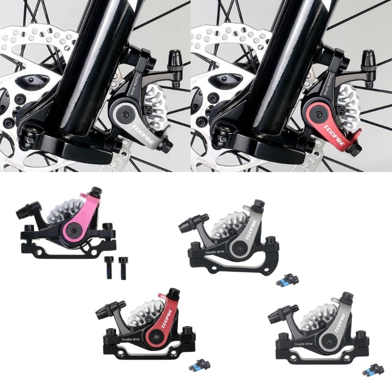 Bike Disc Caliper Front and Rear Disc Brakes Set Aluminium Alloy Bicycles Accessory For Most Mountain Bike, Folding-bike