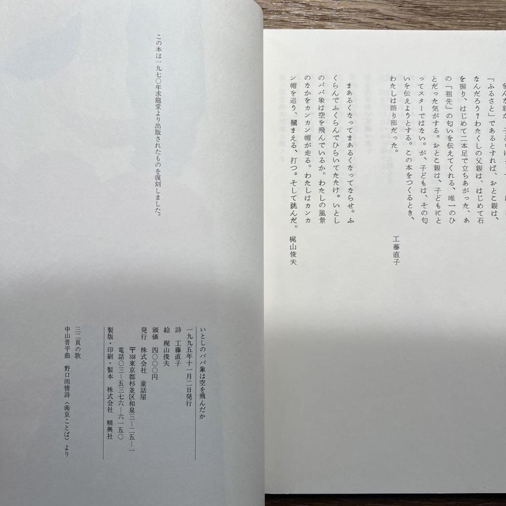 [USED] Poetry Picture Book Dear Papa Did the Elephant Fly?