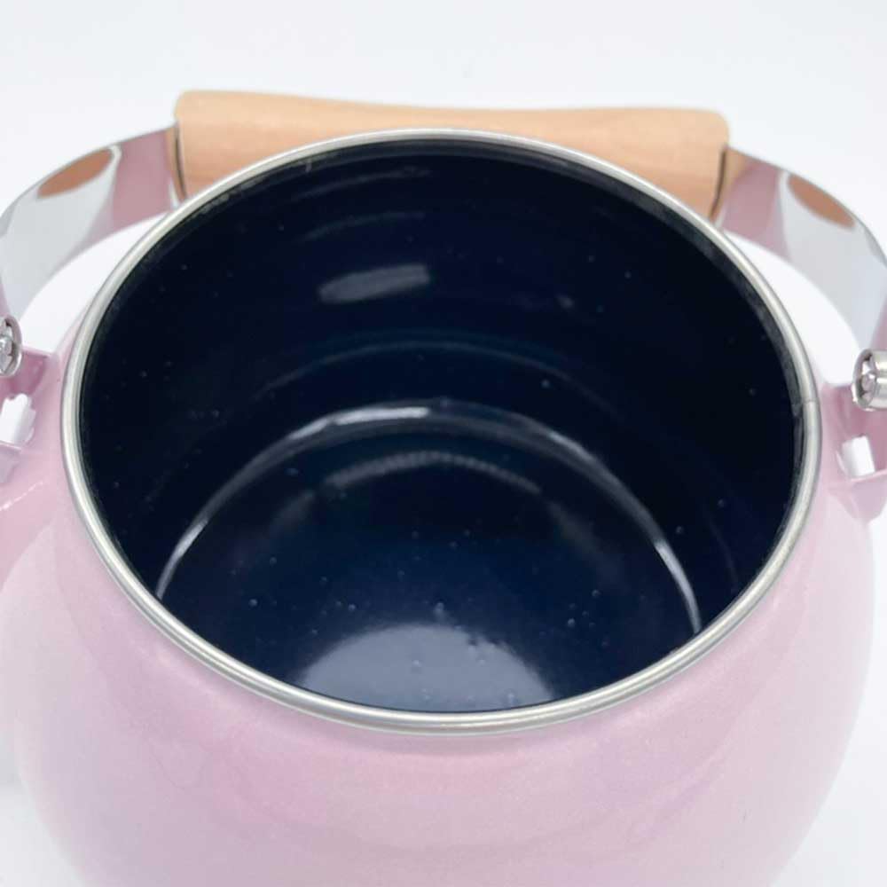 Bestco Karino Enamel Induction Compatible with All Heat Sources NQ-0114 Kettle, 1.8L, Pink, Cooking,