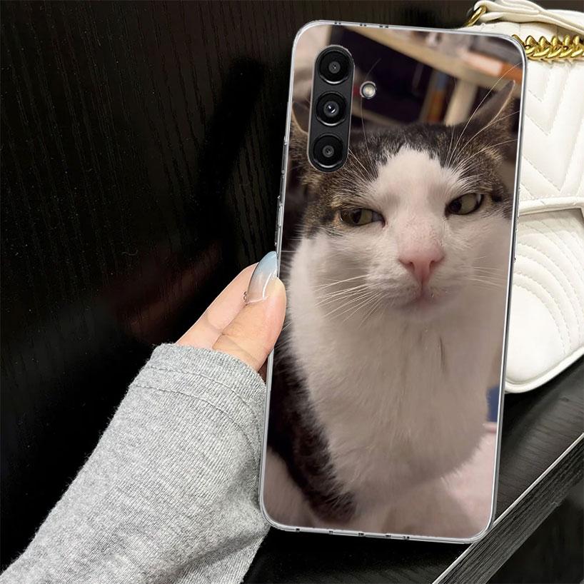 Pet Cat Funny Memes Case for Samsung A17 A16 A56 A36 A26 A15 A55 A35 A25 A14 A54 A34 A24 Phone Cover A13 A53 A33 A23 A05S A04S