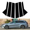6 buc Autocolante PC Negru Lucios Acoperire Ornament Stâlp B C Coloană Ușă Geam Mașină Accesorii Potrivite Pentru KIA CEED WAGON 2019-2024