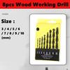 Metric Drill Bits Set Tip Work for Glass Metal Tile Concrete Electric Drill Screwdriver Drilling Reaming Masonry Drill Bits