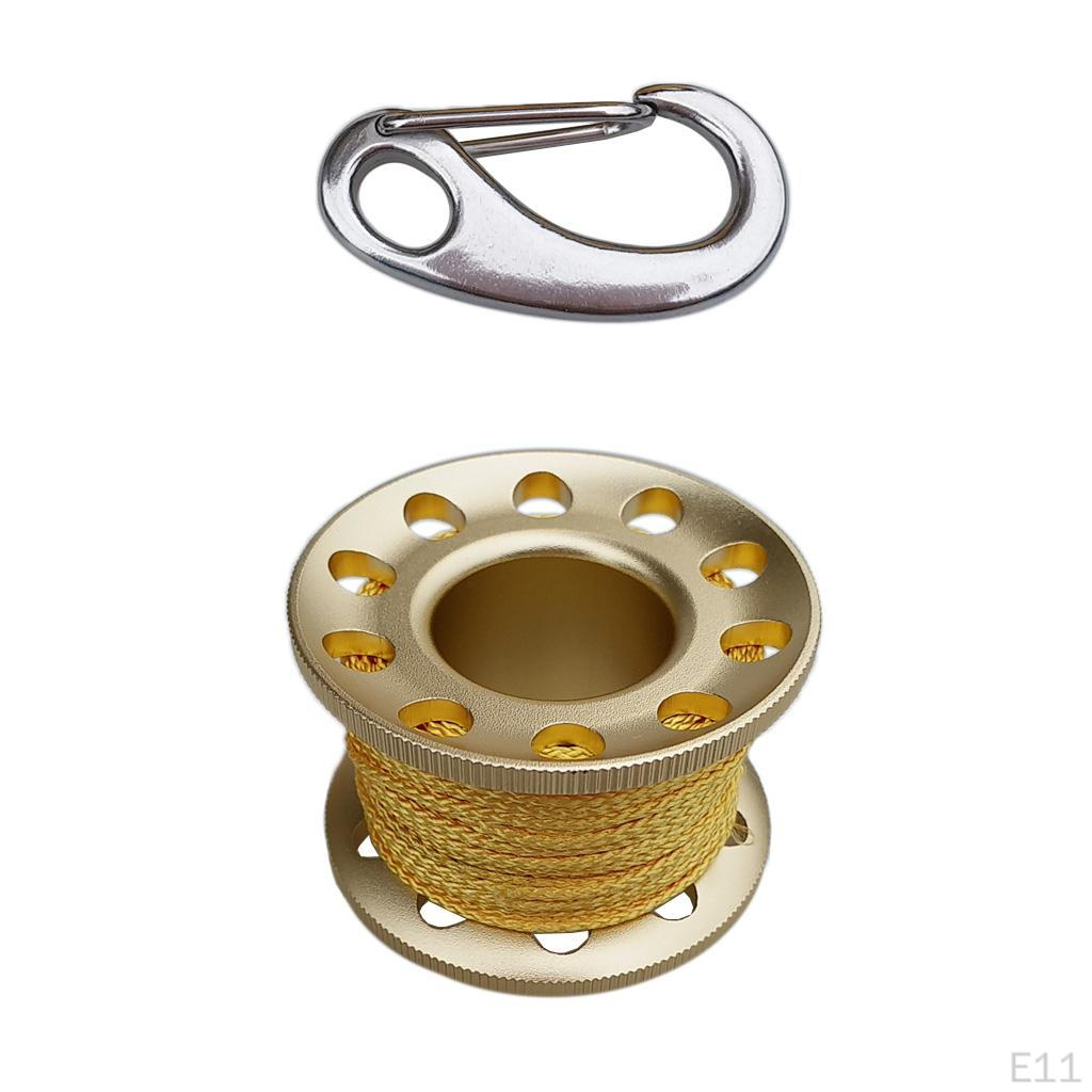 Scuba Diving Reel Snorkeling Safety Handle Spool Gray