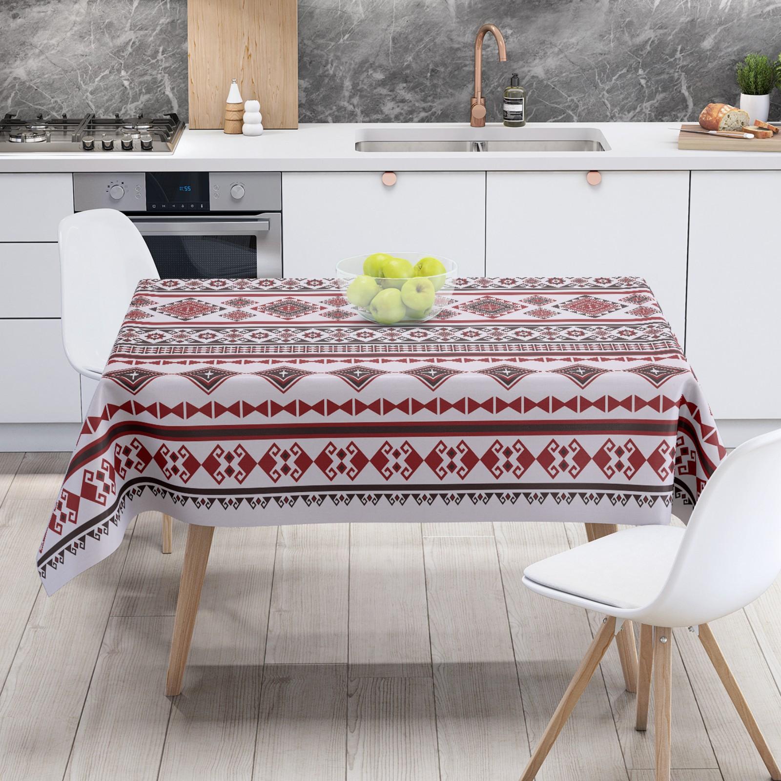 

New Ethnic Wave Ximia Printed Waterproof Polyester Tablecloth Suitable for Restaurant Party Party Festival Decoration 52*70inch