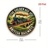 Vintage British Railways Metal Sign 8x8 Inch Steam Locomotive Wall Art Train Decor