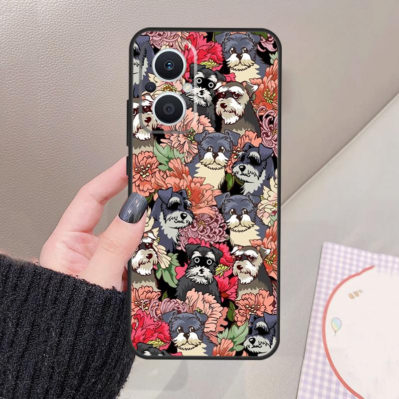 

Schnauzer Puppy Dog Art Funda For OPPO Reno 14 10 11 12 13 Pro 12F 11F 13F 14F 7 8 Lite OPPO Find X9 X8 X6 Pro Case OPPO Reno10 5G