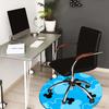 1pc Mickey Mouse Pattern Blue Round carpet, Made of Polyester,Perfect for Decorating Office Chairs, Living Rooms,fplt119