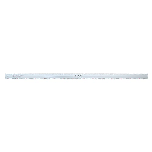 Shinwa Sokutei Aluminum Cutter Ruler, 1.5m, with Dual Graduations, 65094