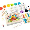 Arithmetic Math Toy Set Montessori Math Beads Counting Toy Montessori Arithmetic Kit for Early Childhood Educational Activities