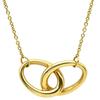 Double loopNecklace 18K Yellow Gold Array