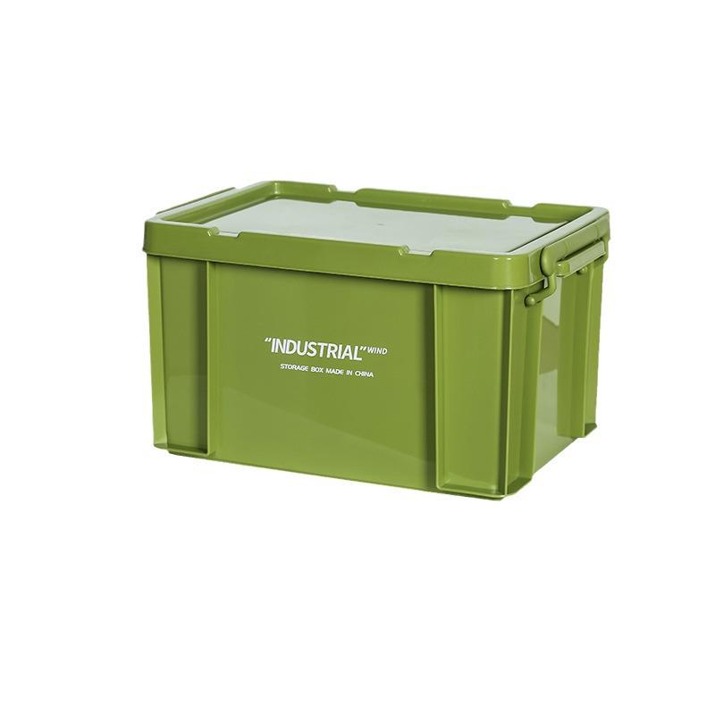 Industrial Style Plastic Storage Box for Camping, Household, or Car Trunk