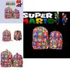 Super Mario Bros Rucksack Kinder Schultasche Weihnachtsgeschenk Verstellbare Träger!