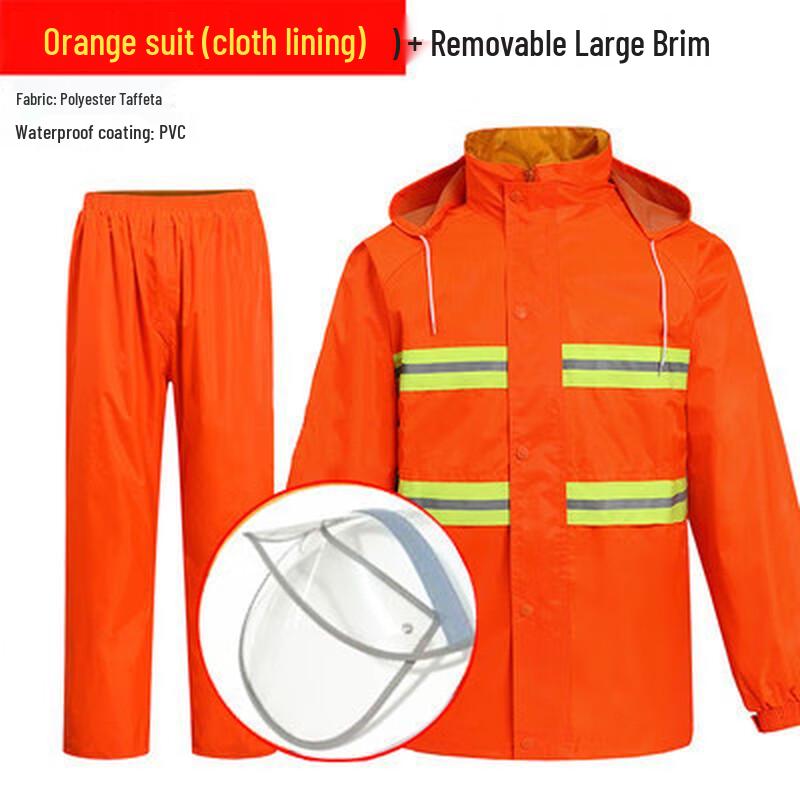 Thickened Hi-Vis Reflective Rain Suit