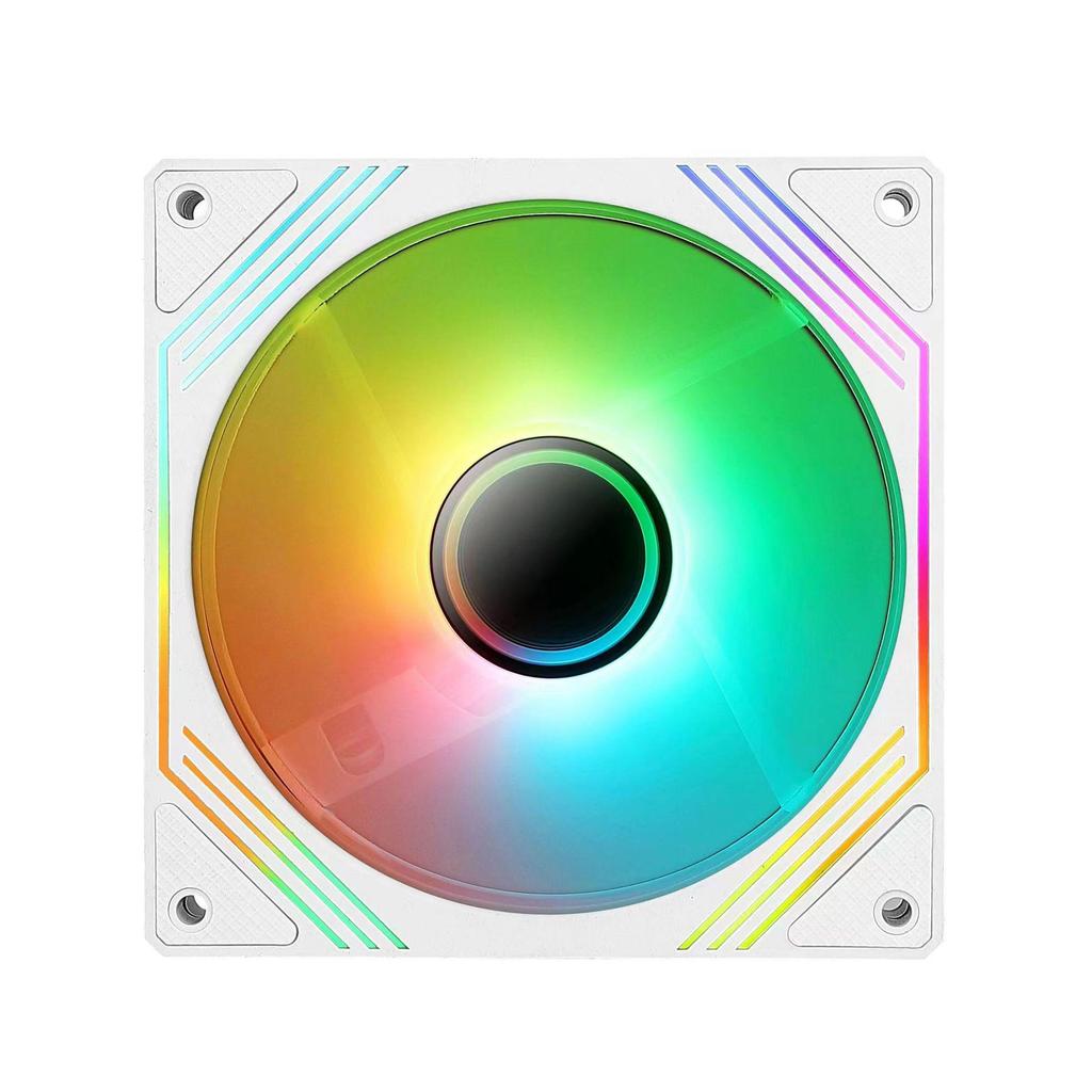 14cm Hydraulic Bearing Chassis Fan with RGB Sync, Shockproof Feet, and Silent Operation for PC Cases.