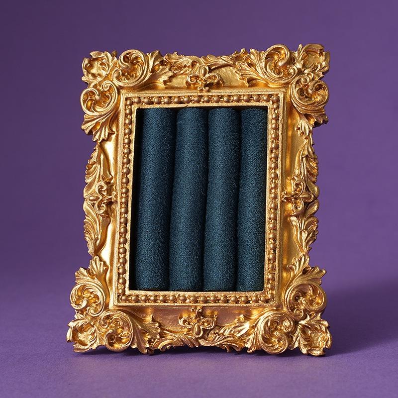 Vintage European Jewelry Display,Vintage Palace Style Ring Tray, Photo Frame Ring Holder Tray For Earrings Necklaces