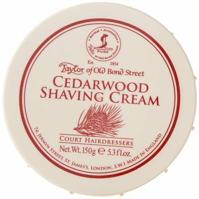 Taylor of Old Bond Street Cedarwood Shaving Cream 150g, 1 Pack