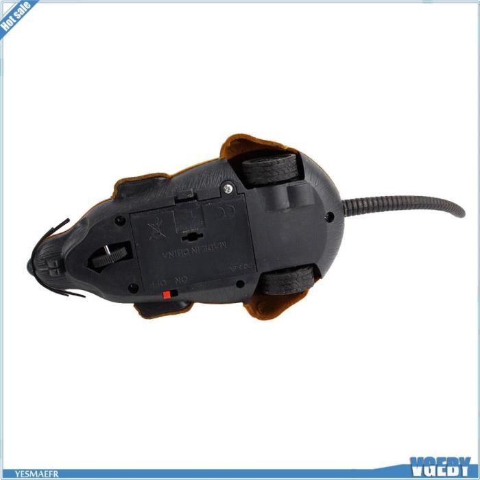 VGEBY Jouet pour chat Rat RC, Jouet de Souris électronique Drôle D'Apparence Réaliste télécommandé pour Chat, animalerie jouet