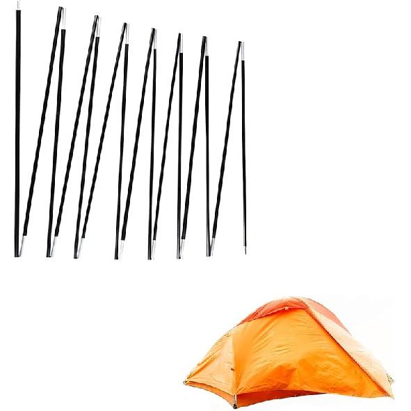 Tent Poles Replacement Black, Pre-Assembled Aluminum Tent Pole, 7001 T6 Heated Tent Rod
